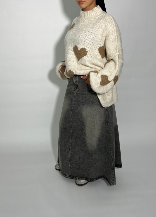 Pull laine mohair